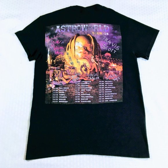 Travis Scott Astroworld Wish You Were Here Tour T - Picture 3 of 7
